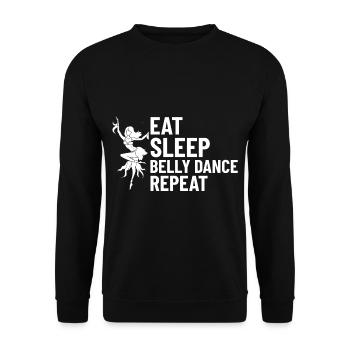 Danse du ventre Danse orientale Musique Danseur - Sweat-shirt Unisexe - noir - Devant - Alina (178cm) & Michal (187cm)