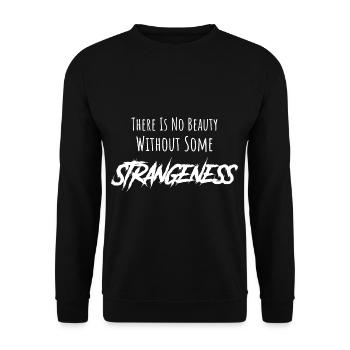 Goth There is no beauty without strangeness - Unisex Sweatshirt - black - Front - Alina (178cm) & Michal (187cm)