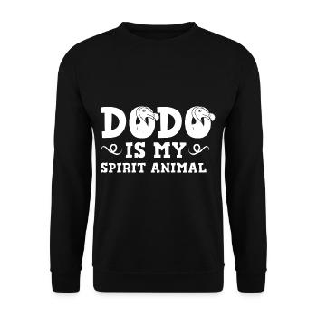 Dodo Bird Dronte Dudu Skeleton Madagascar - Unisex Sweatshirt - black - Front - Alina (178cm) & Michal (187cm)