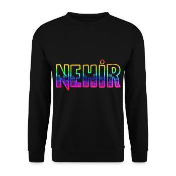 Nehir RS Arc-en-ciel - Sweat-shirt Unisexe - noir - Devant - Alina (178cm) & Michal (187cm)
