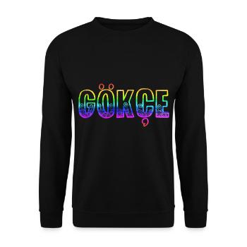 Gökçe RS Arc-en-ciel - Sweat-shirt Unisexe - noir - Devant - Alina (178cm) & Michal (187cm)