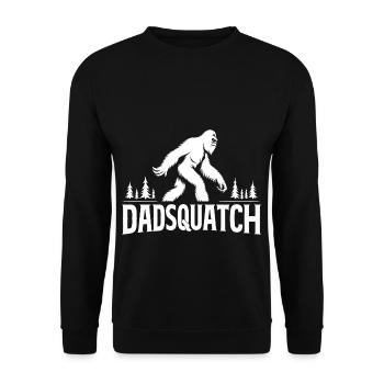 Dadsquatch Bigfoot Papa Papa Cadeau - Sweat-shirt Unisexe - noir - Devant - Alina (178cm) & Michal (187cm)