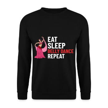 Danse du ventre Danse orientale Musique Danseur - Sweat-shirt Unisexe - noir - Devant - Alina (178cm) & Michal (187cm)