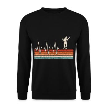 Battement de cœur de maman - Sweat-shirt Unisexe - noir - Devant - Alina (178cm) & Michal (187cm)