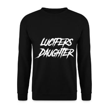 La fille de Goth Lolita Lucifer - Sweat-shirt Unisexe - noir - Devant - Alina (178cm) & Michal (187cm)