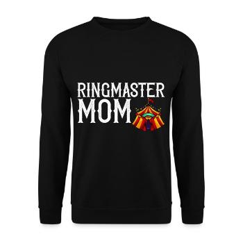 Circus Birthday Party Mama Theme Ringmaster - Unisex Sweatshirt - black - Front - Alina (178cm) & Michal (187cm)