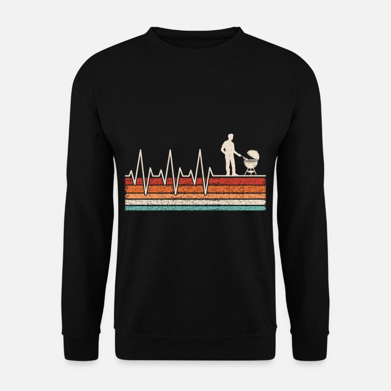Griller Herzschlag - Unisex Pullover - Schwarz