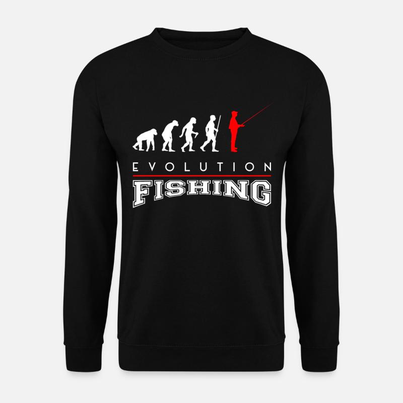 Evolution Fishing Angler Angeln - Unisex Pullover - Schwarz