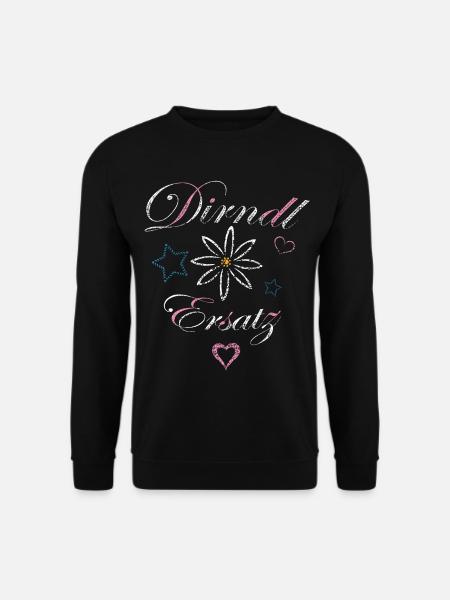 Dirndl Ersatz Wiesen Trachten - Unisex Pullover - Schwarz