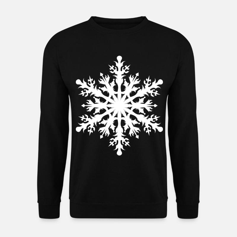 Snefnug Sne Krystaller Symbol Vinter jul - Unisex sweater - sort