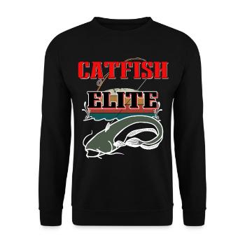 Catfish Elite - Unisex Sweatshirt - black - Front - Alina (178cm) & Michal (187cm)