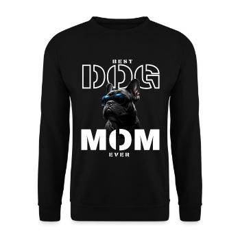 Beste Modell-Hundemama - Unisex Pullover - Schwarz - Vorne - Alina (178cm) & Michal (187cm)