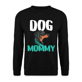 Dog Mommy Attitude Puppies - Unisex Sweatshirt - black - Front - Alina (178cm) & Michal (187cm)