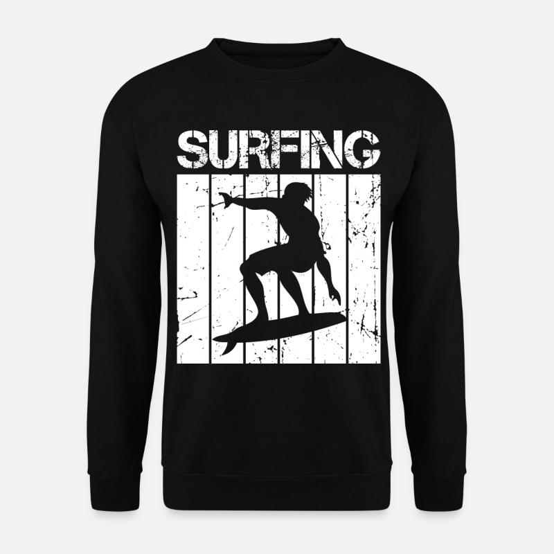 Retro Surfer - Unisex Sweatshirt - black