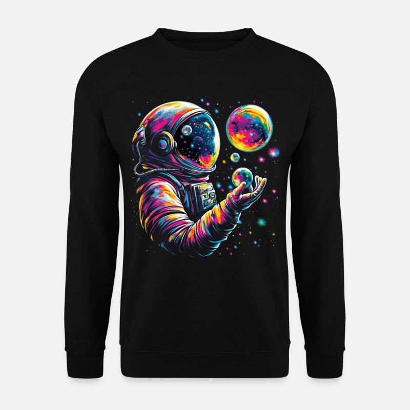 Planets Astronaut Science Space - Unisex Sweatshirt - black