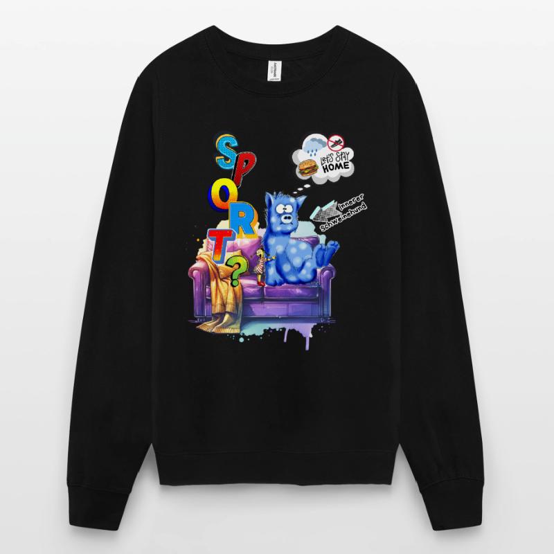 Besiege den inneren Schweinhund. Sport oder Sofa? Unisex Pullover