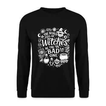 Soyez la mauvaise sorcière - Sweat-shirt Unisexe - noir - Devant - Alina (178cm) & Michal (187cm)