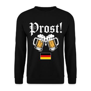 Prost! - Unisex Pullover - Schwarz - Vorne - Alina (178cm) & Michal (187cm)
