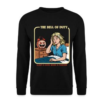 La cloche du devoir - Sweat-shirt Unisexe - noir - Devant - Alina (178cm) & Michal (187cm)