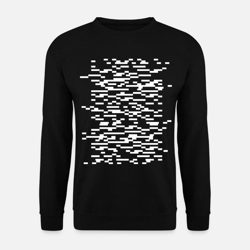 Glitch Waveframes Night Grid - Unisex Sweatshirt - black