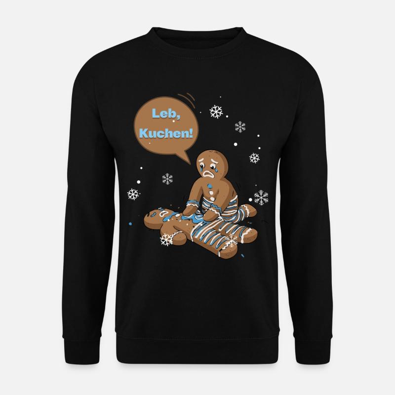 Leb, Kuchen! Winter Gingerbread Duo - Unisex Pullover - Schwarz