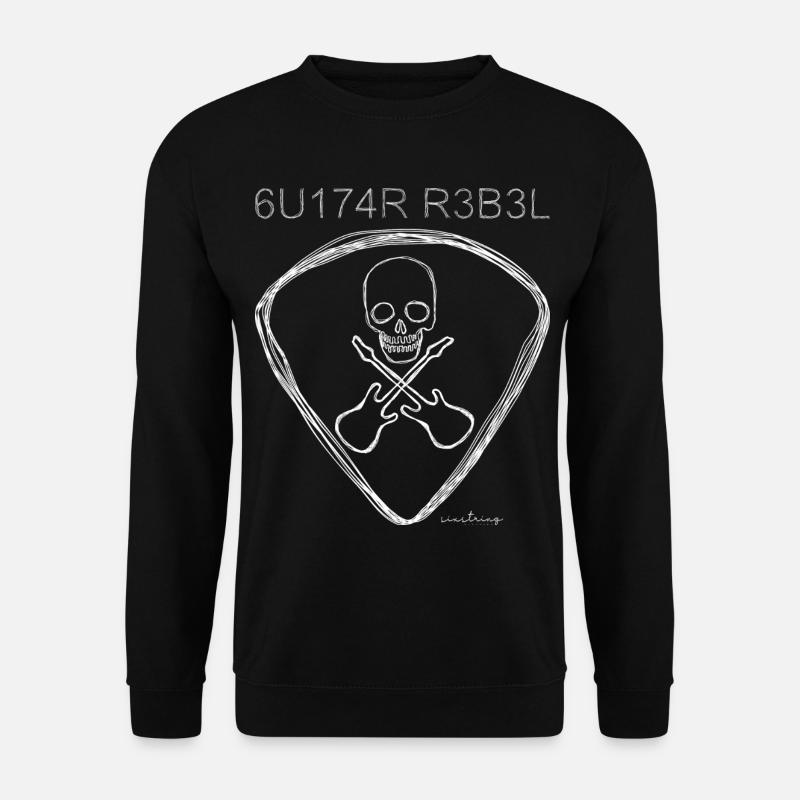 Guitar Rebel - Unisex Pullover - Schwarz