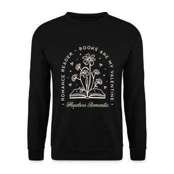Dark romance books lover fantasy reader quotes - Unisex Sweatshirt - black - Front - Alina (178cm) & Michal (187cm)