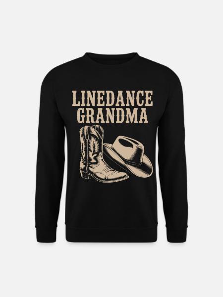 Linedance Oma Boots Hut - Unisex Pullover - Schwarz