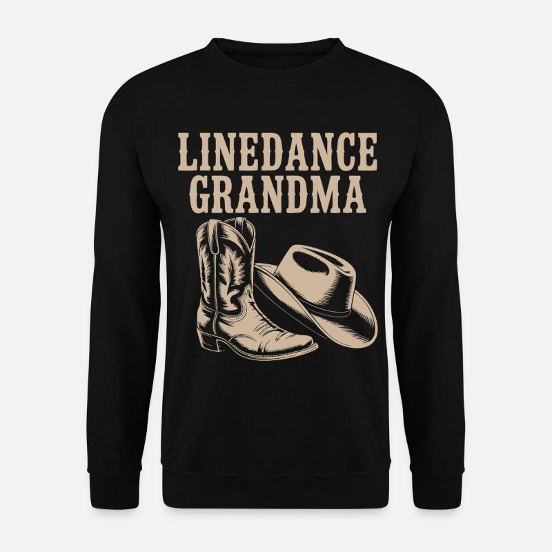 Linedance Oma Boots Hut - Unisex Pullover - Schwarz