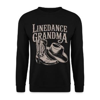 Look western de la danse en ligne Granny - Sweat-shirt Unisexe - noir - Devant - Alina (178cm) & Michal (187cm)