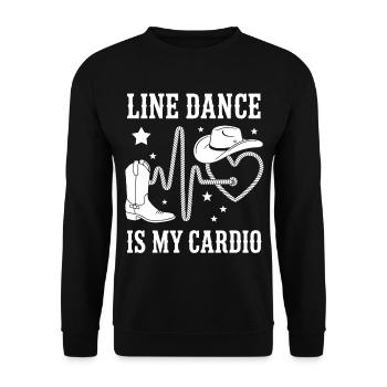 Style cardio en ligne - Sweat-shirt Unisexe - noir - Devant - Alina (178cm) & Michal (187cm)