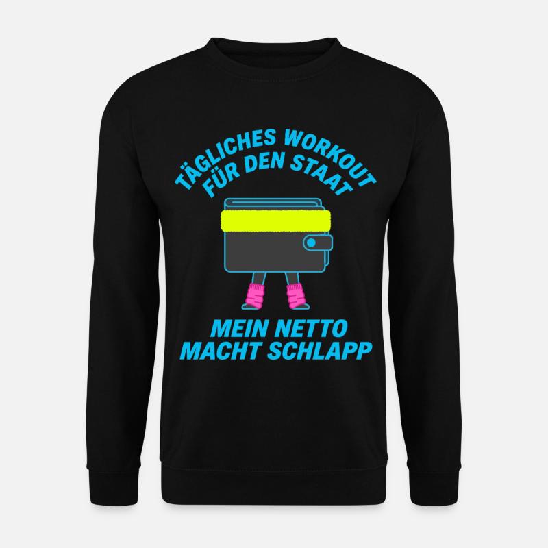 Tägliches Workout Fuer Den Staat - Unisex Pullover - Schwarz
