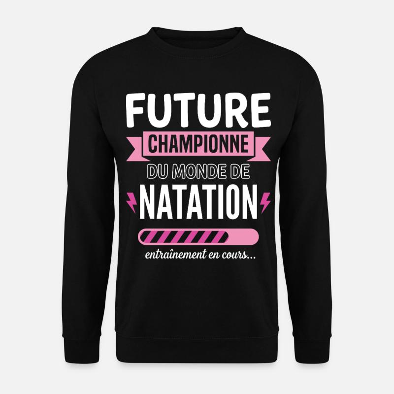 Future Championne De Natation Nageuse - Sweat-shirt Unisexe - noir