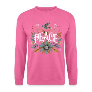 Peace Nature Symbol of Tranquility and Harmony Lover - Unisex Sweatshirt - pink - Front