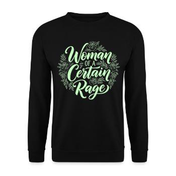 Feminism Saying Shirt for Strong Women - Unisex Sweatshirt - black - Front - Alina (178cm) & Michal (187cm)