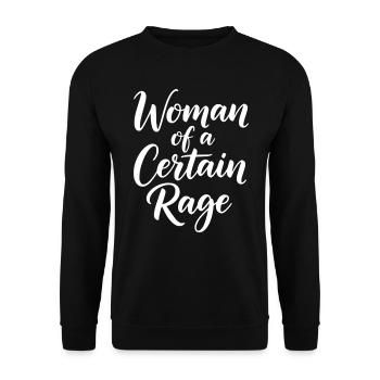 Femme d’une certaine rage Don pour les femmes fortes - Sweat-shirt Unisexe - noir - Devant - Alina (178cm) & Michal (187cm)