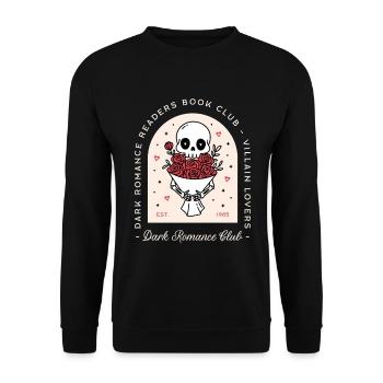 Club de lecture pour lecteurs de romances sombres - Sweat-shirt Unisexe - noir - Devant - Alina (178cm) & Michal (187cm)