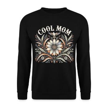 Mami Spruch Geschenk zum Muttertag & Geburtstag - Unisex Pullover - Schwarz - Vorne - Alina (178cm) & Michal (187cm)