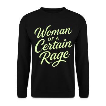 Woman Of A Certain Rage T-Shirt Women Feminist - Unisex Sweatshirt - black - Front - Alina (178cm) & Michal (187cm)