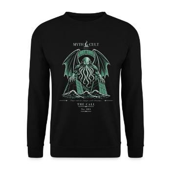 MYTHCULT - Der Ruf - Ursprung #001 - Unisex Pullover - Schwarz - Vorne - Alina (178cm) & Michal (187cm)