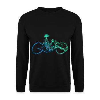 Handbike - Unisex Pullover - Schwarz - Vorne - Alina (178cm) & Michal (187cm)