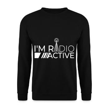 Amateur Radio Ham Radio Radio Service Amateur - Unisex Sweatshirt - black - Front - Alina (178cm) & Michal (187cm)