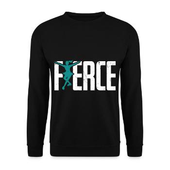 Figure Skating Silhouette - Unisex Sweatshirt - black - Front - Alina (178cm) & Michal (187cm)