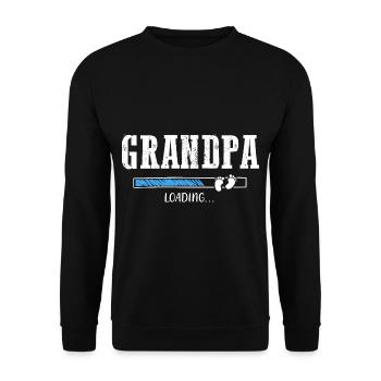 Chargement de grand-père - Sweat-shirt Unisexe - noir - Devant - Alina (178cm) & Michal (187cm)