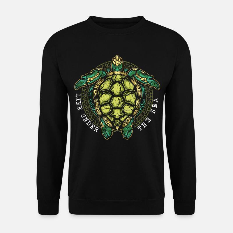 Schildkröte Schildkröten - Unisex Pullover - Schwarz