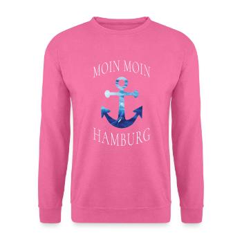 Moin Hamburg, Anker - Unisex Pullover - Pink - Vorne