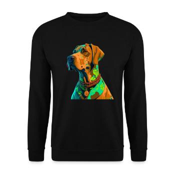 Scooby - Unisex Pullover - Schwarz - Vorne - Alina (178cm) & Michal (187cm)
