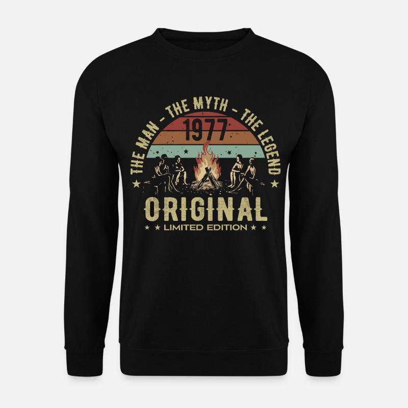 Legendär seit 1977 | 48. Geburtstag der Männer - Unisex Pullover - Schwarz