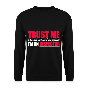 Sarcastic Trust me, I know what I'm doing, ic - Unisex Sweatshirt - black - Front - Alina (178cm) & Michal (187cm)
