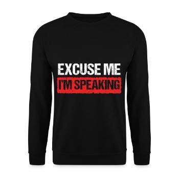 Feminism Vice President Kamala Harris USA - Unisex Sweatshirt - black - Front - Alina (178cm) & Michal (187cm)